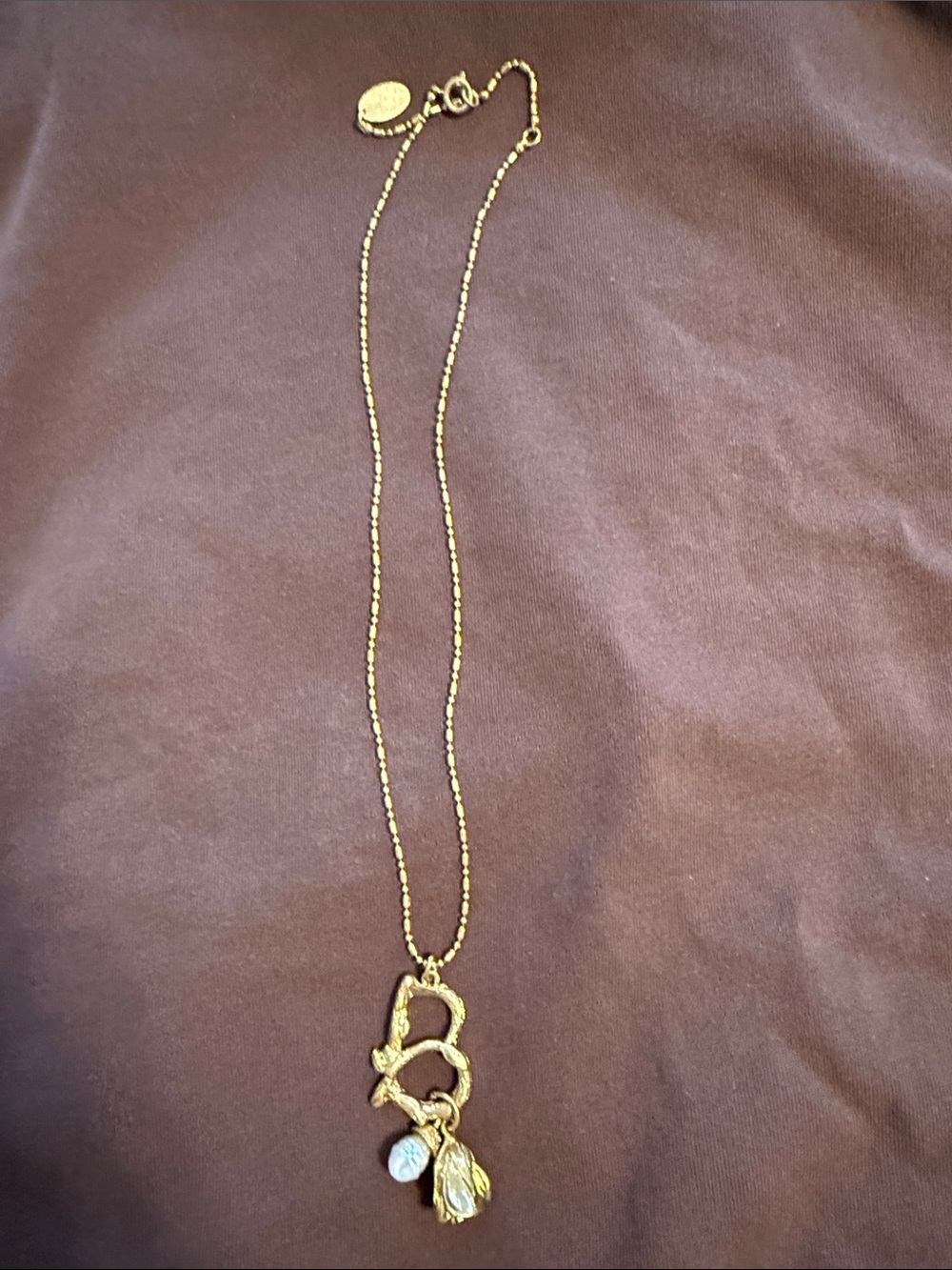 H&M Gold Pendant long Necklace with Charms fashion jewelry